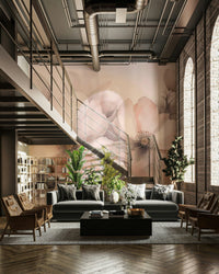 Detailed view of the subtle, watercolor-like strokes

