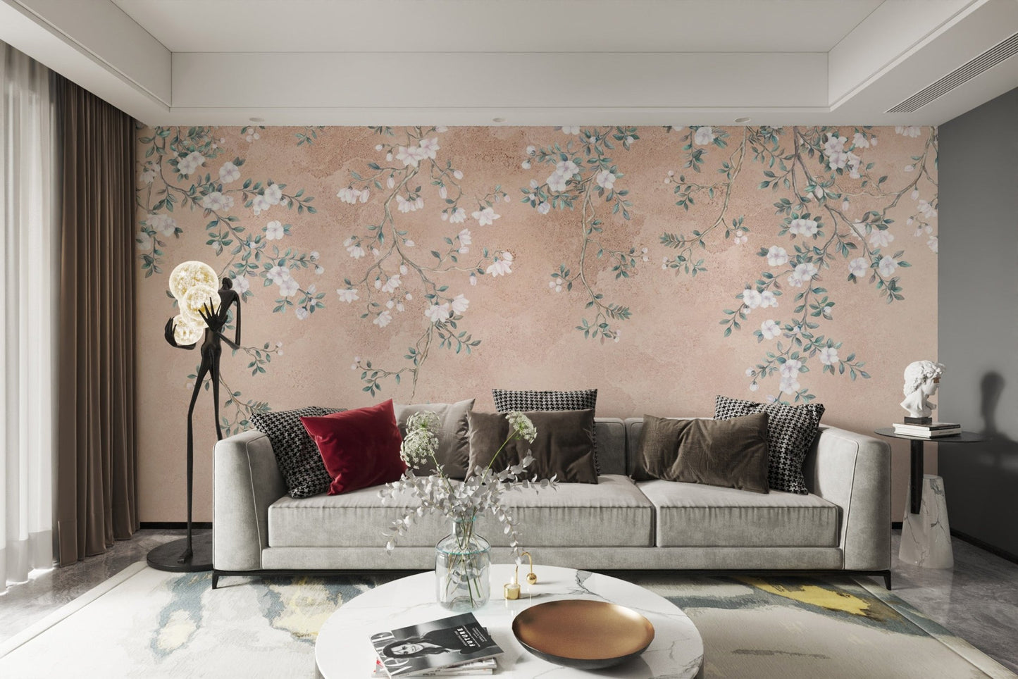Timeless botanical wallpaper mural
