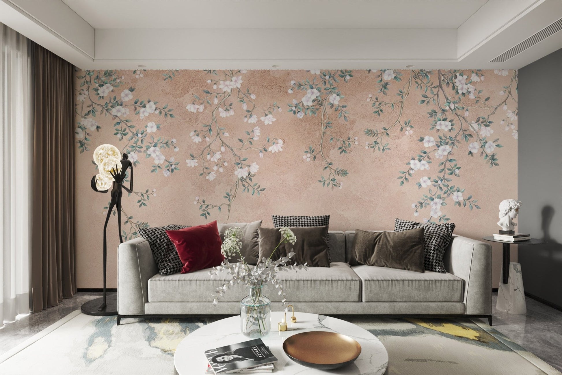 Timeless botanical wallpaper mural
