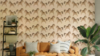 Sweet kids wallpaper in storybook style

