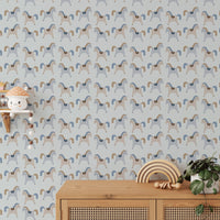 Adorable pony pattern in soft tones

