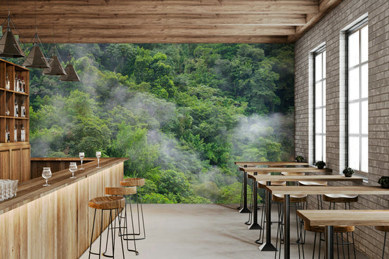 Dense Forest Serenity wall mural design, GD2030