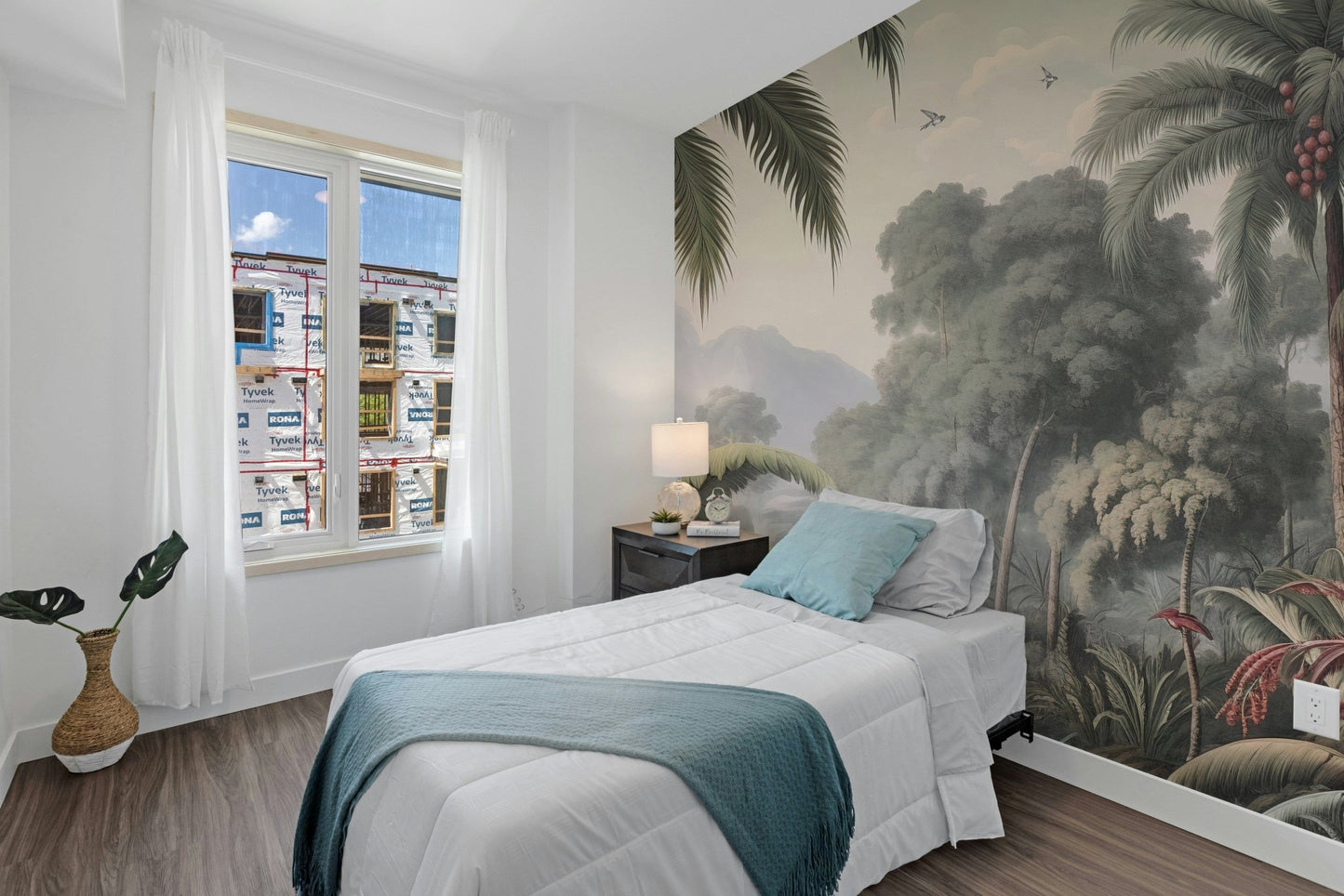Dense Rain Forest Trees Wallpaper Mural - Giffywalls A380