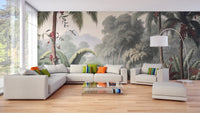 Dense Rain Forest Trees Wallpaper Mural - Giffywalls A380