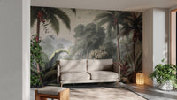Dense Rain Forest Trees Wallpaper Mural - Giffywalls A380
