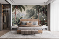 Dense Rain Forest Trees Wallpaper Mural - Giffywalls A380