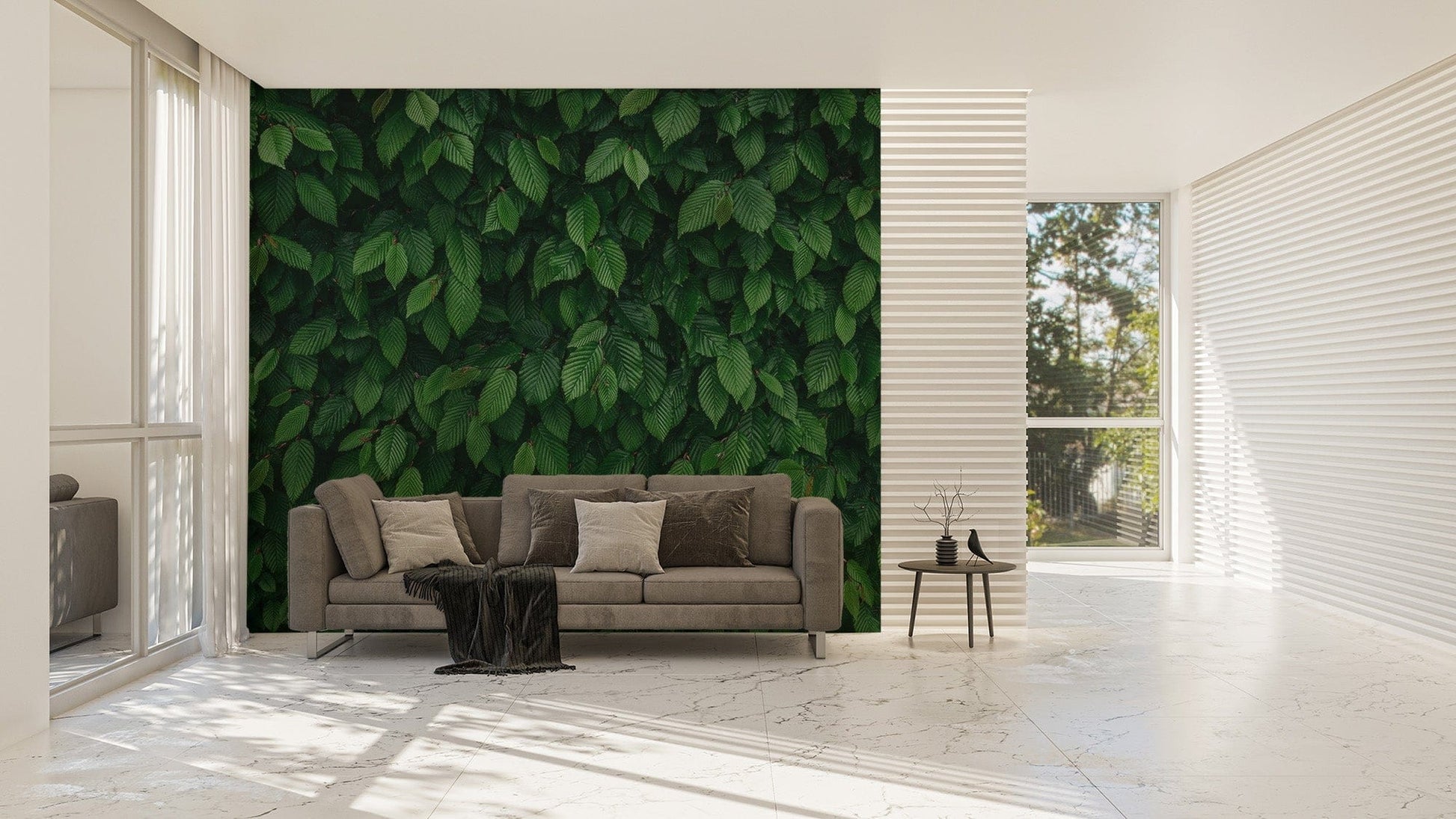 Dense Tropical Leaves Wallpaper Mural - Giffywalls