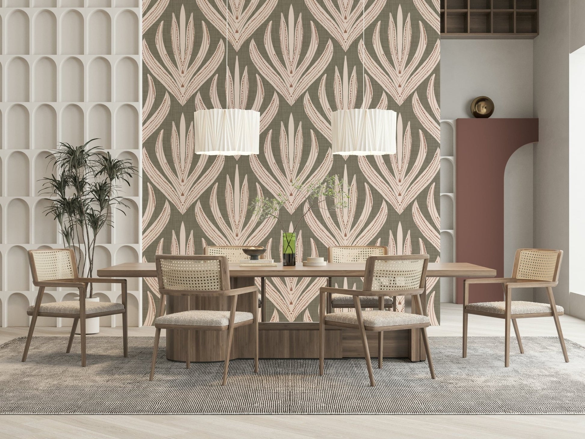 Repeating fan shapes in Desert Bloom Echo.