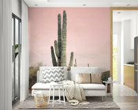 Peaceful desert landscape with warm hues of pink and beige, GD2668