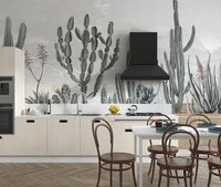 Southwestern Cactus Mural for Interiors
