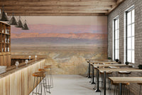 Early morning desert mural for walls

