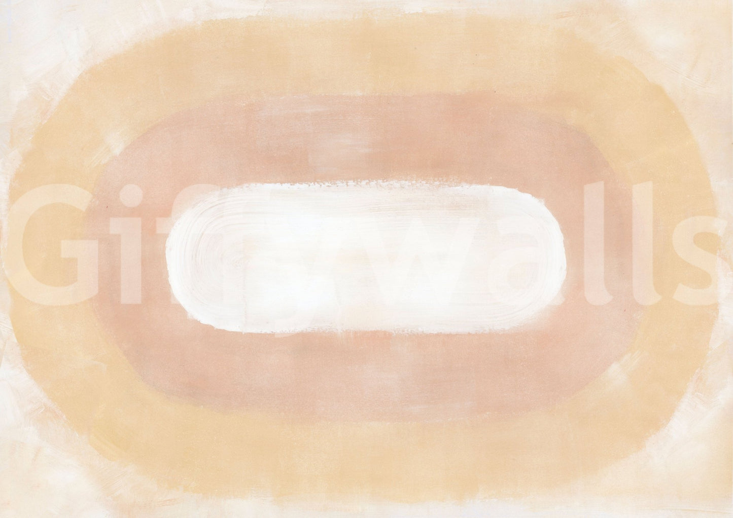 Cream blush desert mural pattern

