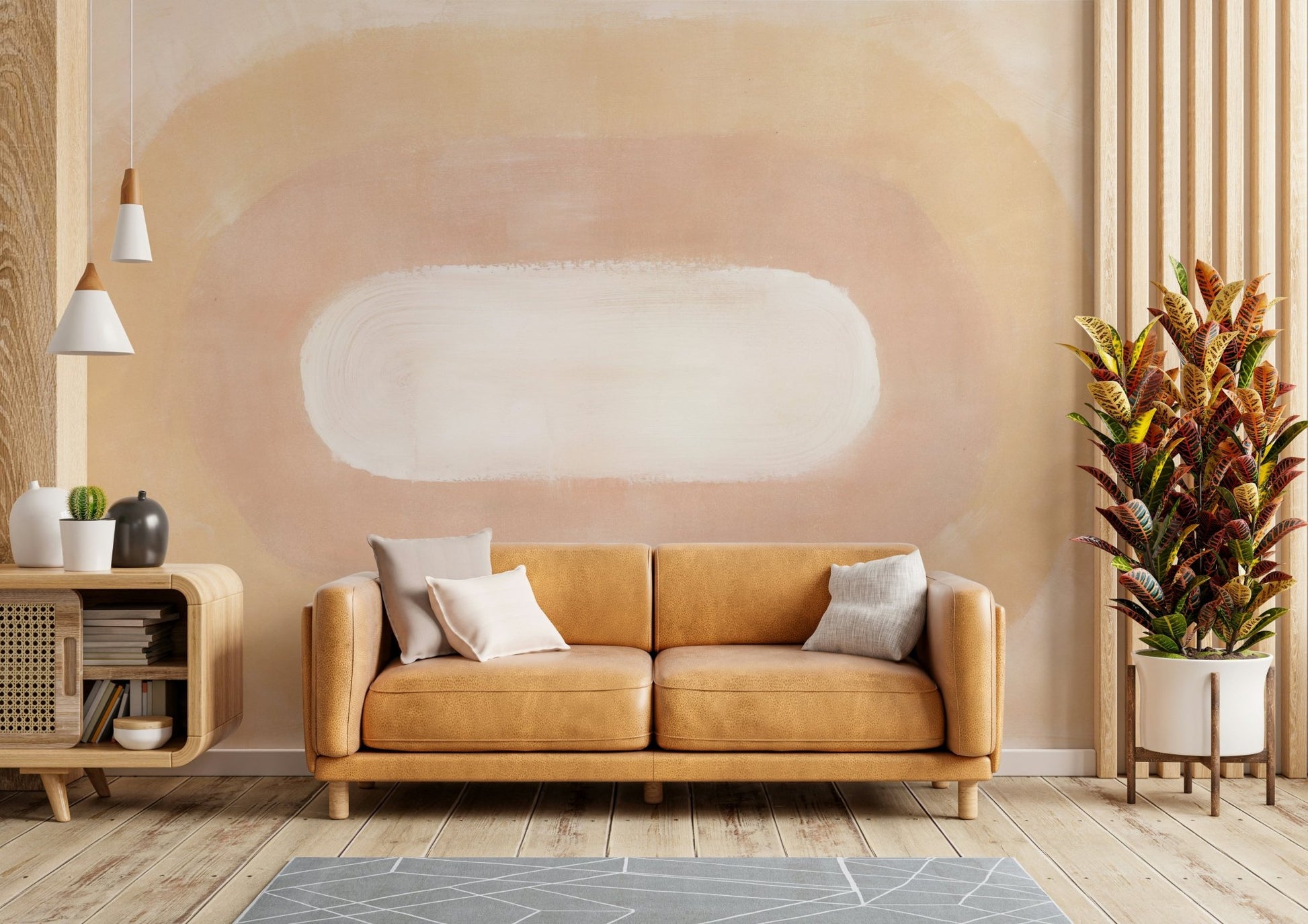 Warm pastel desert dawn wallpaper

