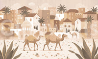 Desert Dreams Mono Wall Mural with warm neutral architecture, GD9187