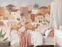 Scenic Wall Mural in Desert Dreams with soft sky backdrop, GD9177