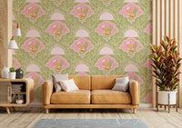 The sky is a beautiful mix of orange, pink, and purple.

