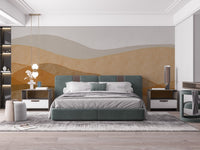Artistic desert wallpaper with warm tones