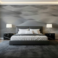 A beautiful wide-angle wall mural of a peaceful desert.