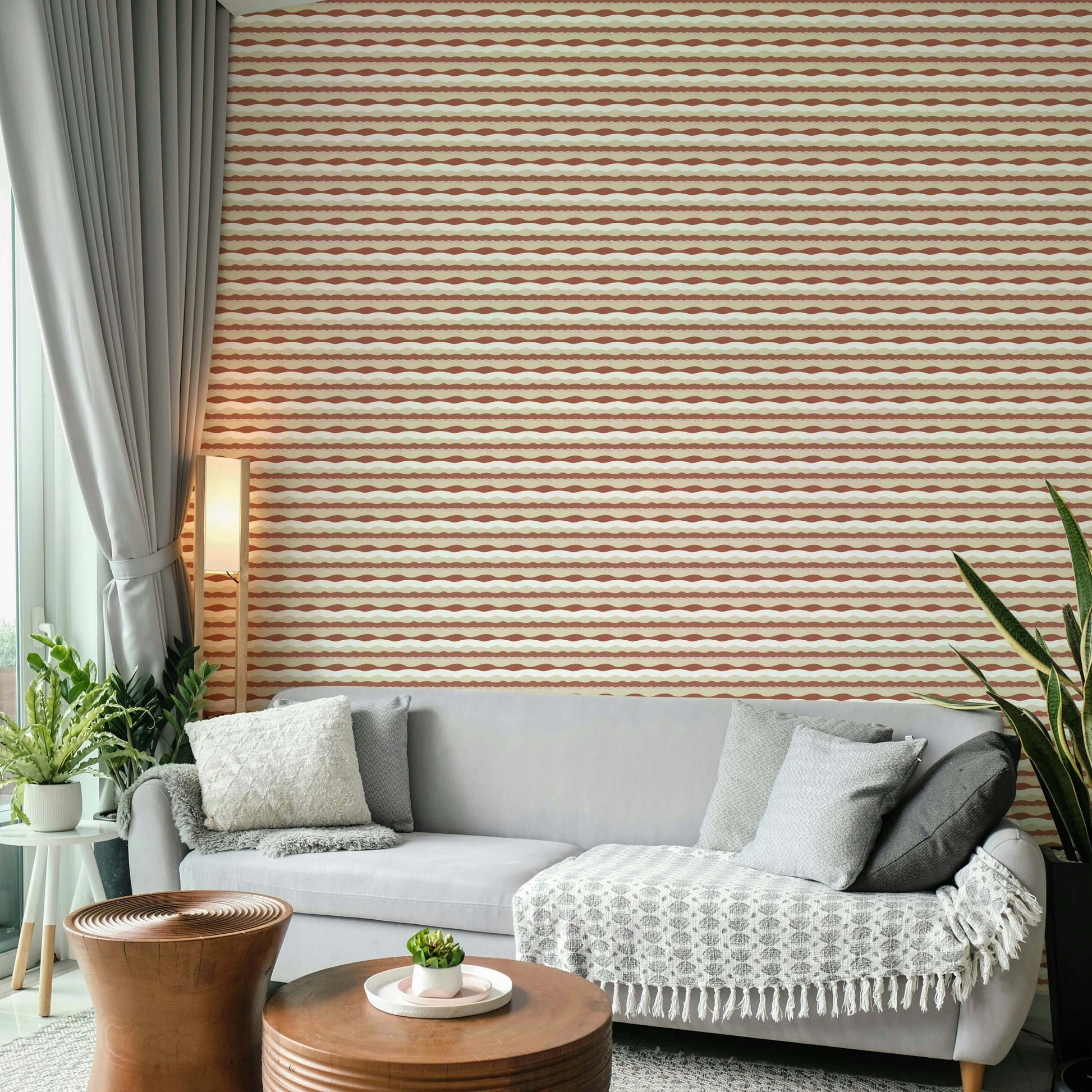 Neutral toned desert wallpaper mural

