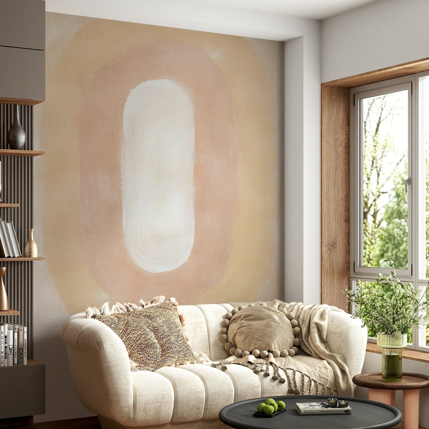 Soft desert tones mural wallpaper

