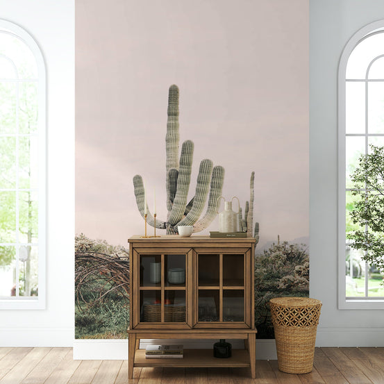 Desert majesty wall mural with vast sandy landscape, GD1733