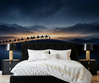 Bedroom turns cinematic facing this Desert Odyssey wall mural
GD9565