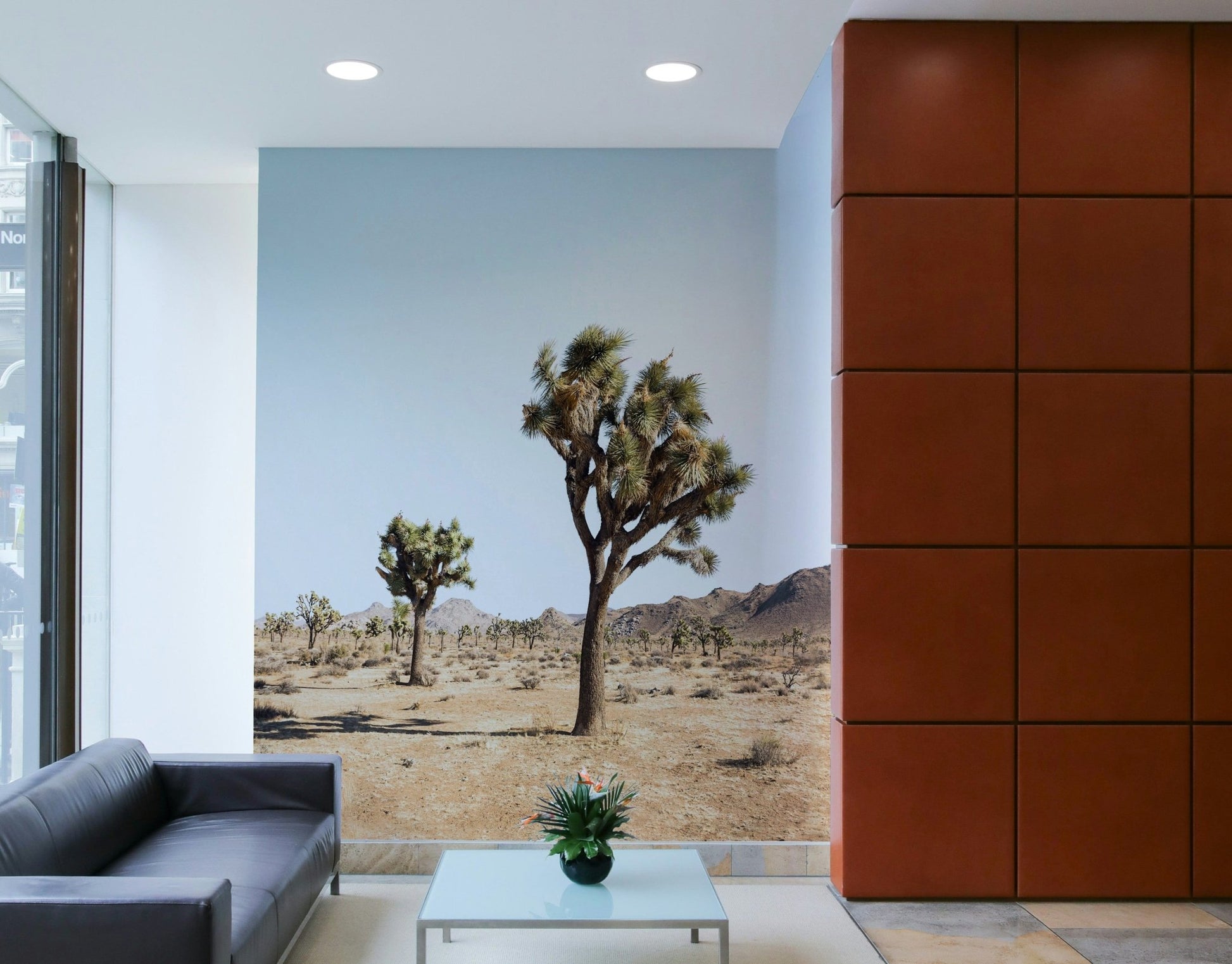 Southwest landscape tree mural

