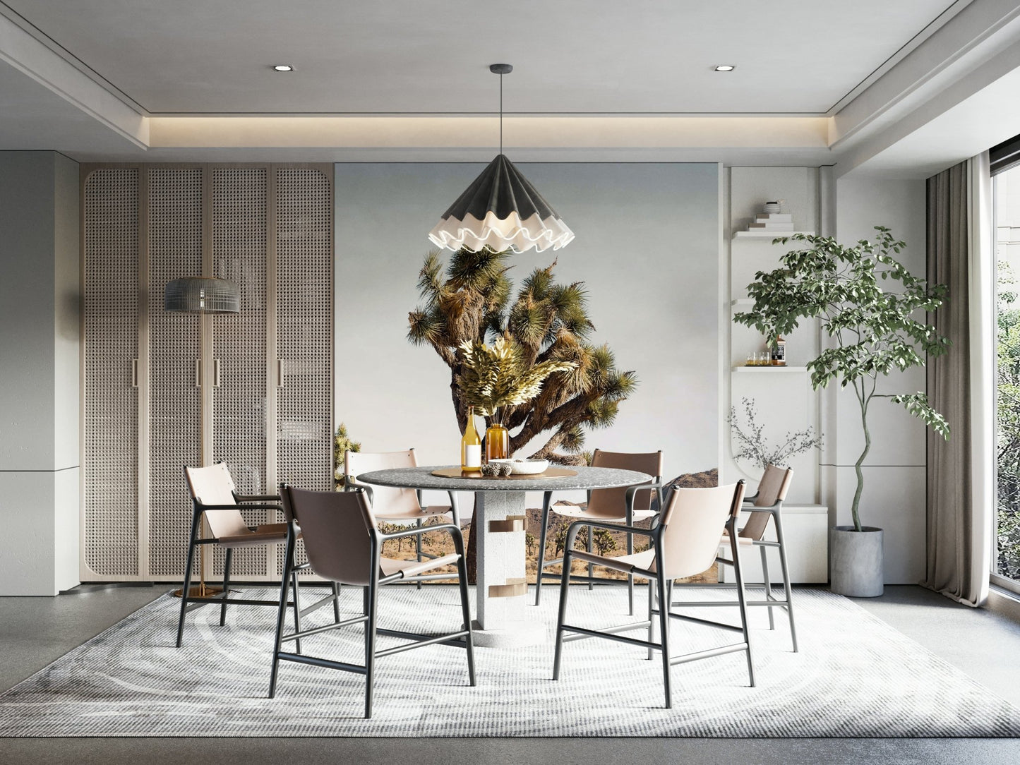 Serene nature-inspired wallpaper with open sky

