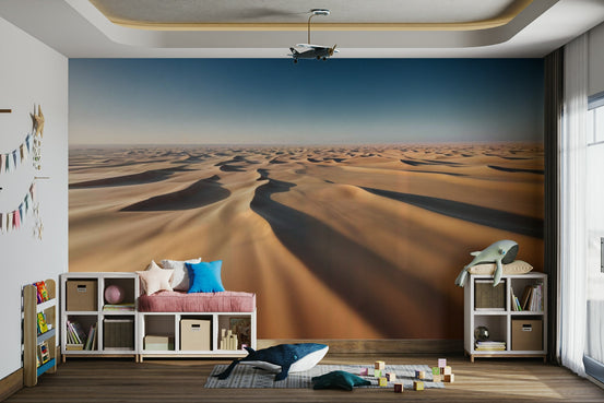 A wall mural of a peaceful desert landscape. GD3616

