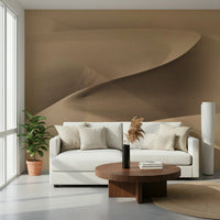 A contemplative gentle design wallpaper mural for a feature wall.