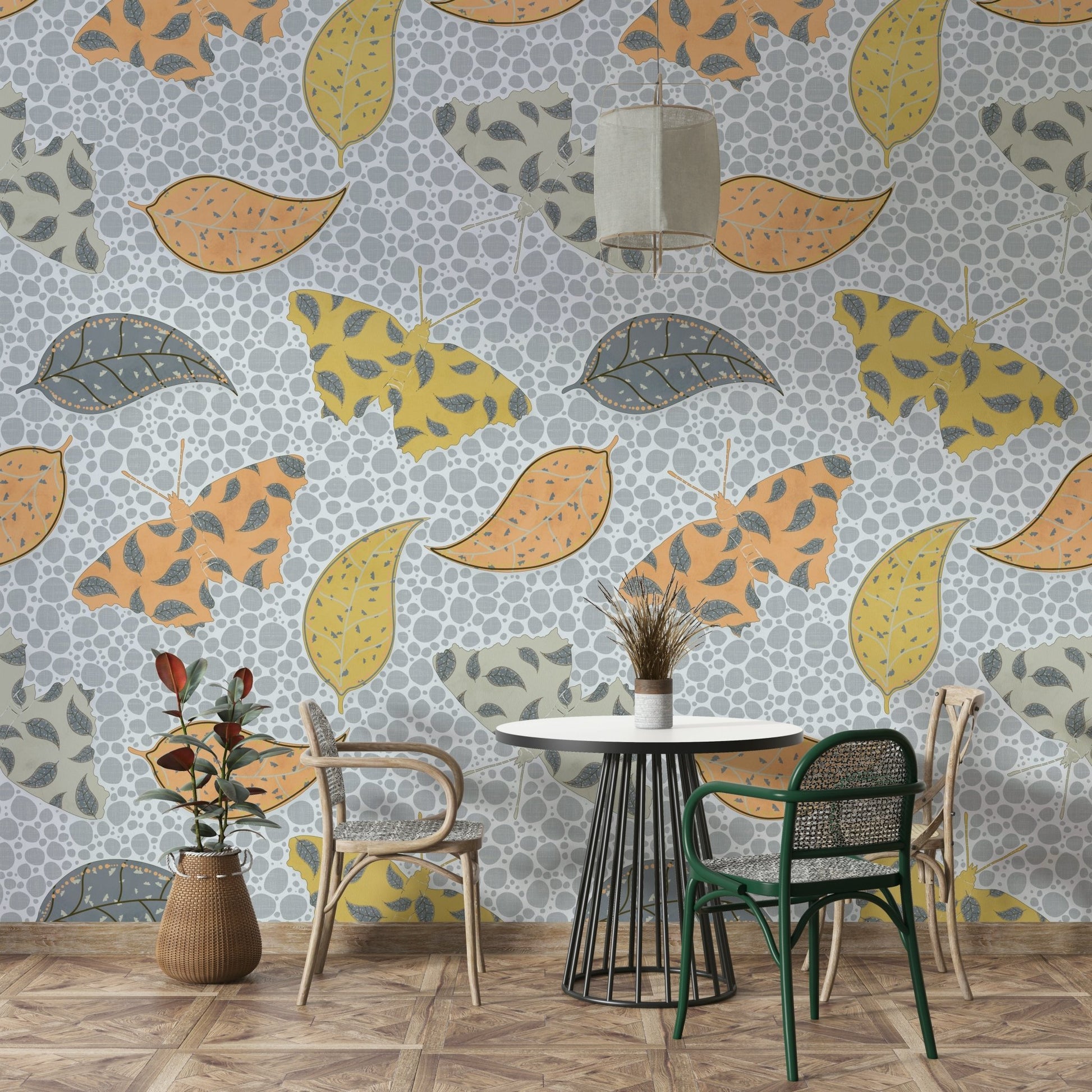 Soft butterfly wallpaper for nurseries

