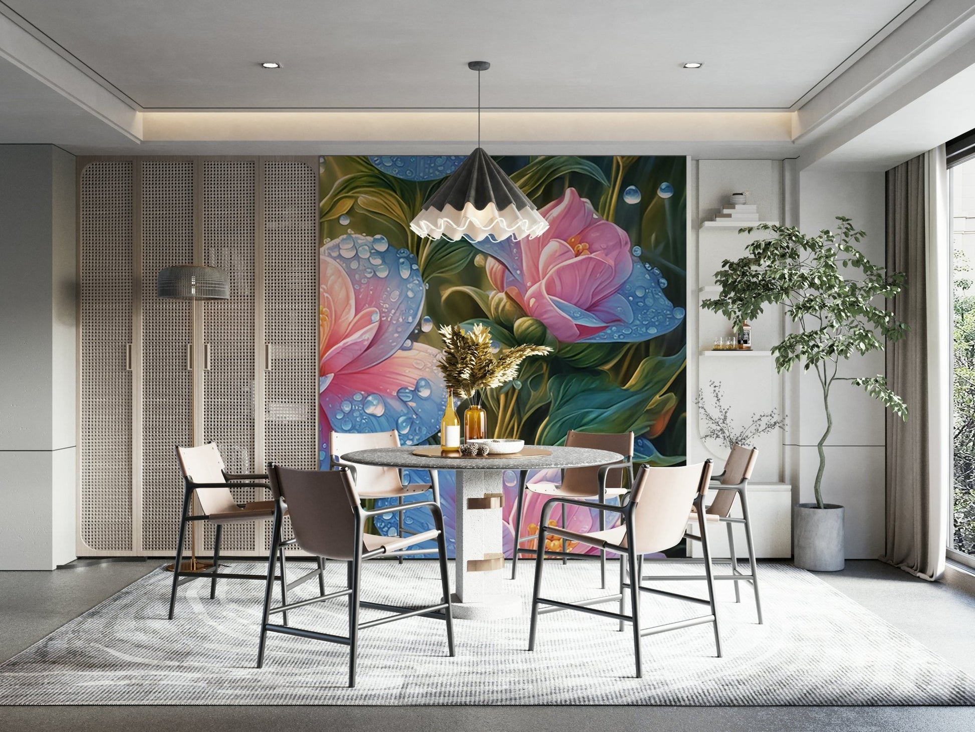 The image has a quiet, serene mood.

