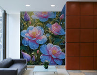 The petals are a soft color, like light pink or white.

