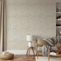 Dewy birch leaves wallpaper mural GD474

