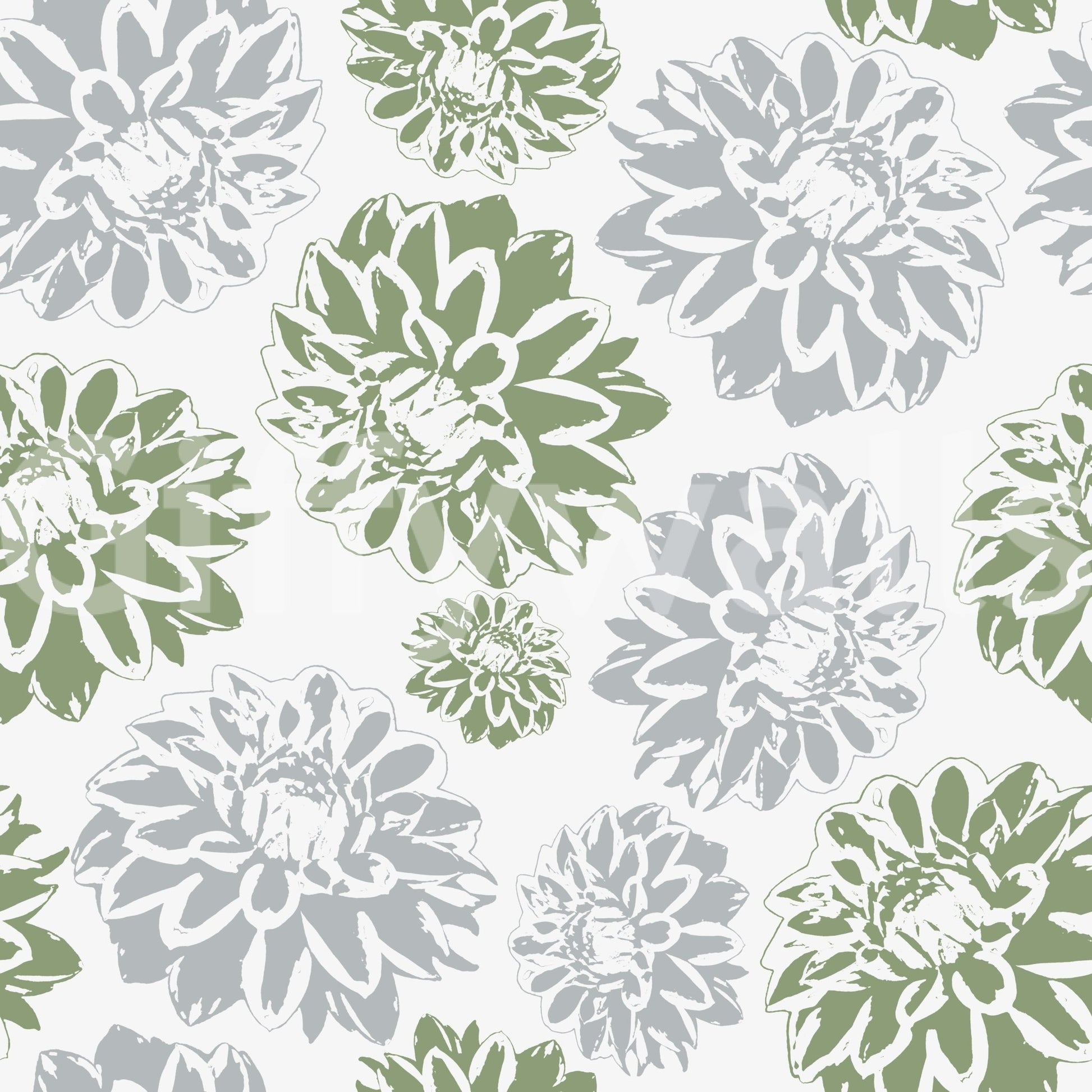 Unique floral wallpaper with a creative twist.

