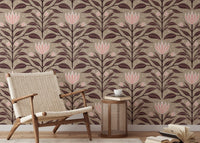 Unique diamond bloom mural for luxurious wall decor.