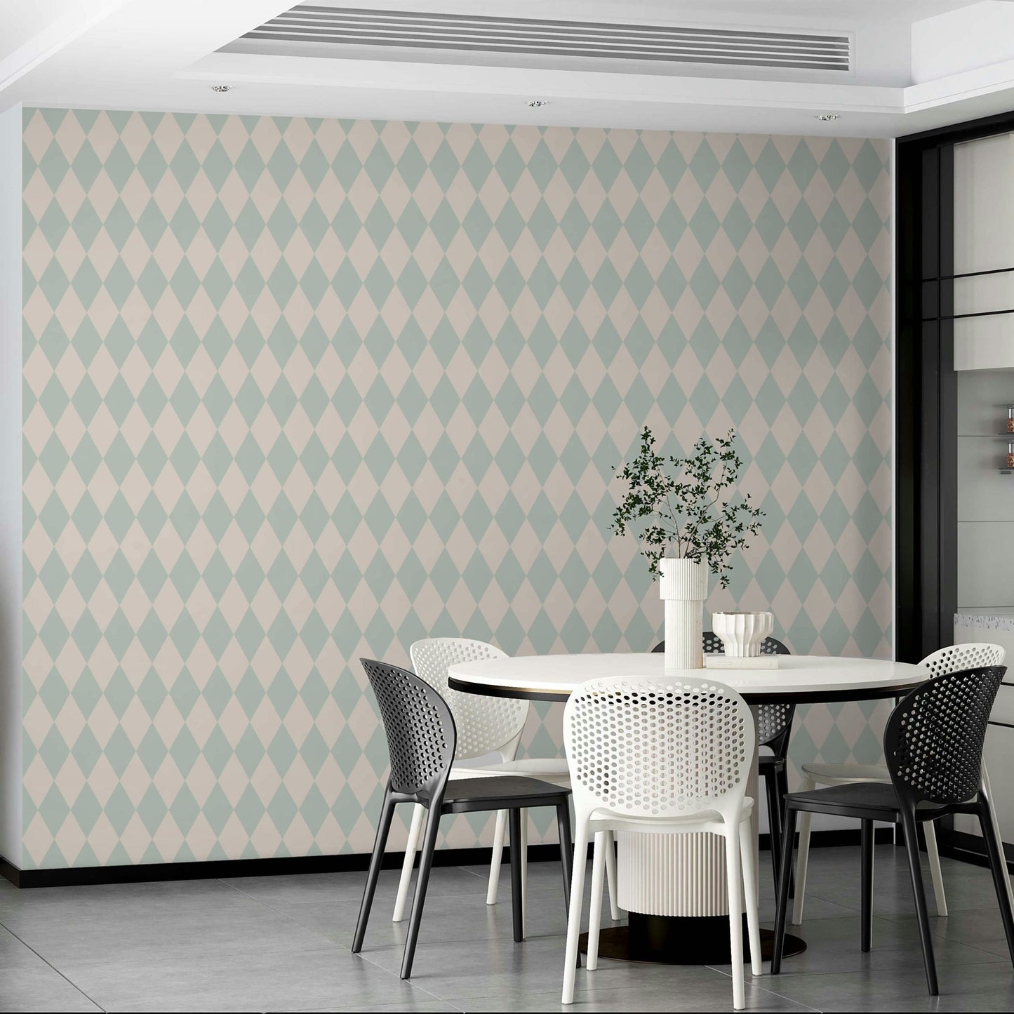 Diamond Harlequin Pattern Wallpaper⁠