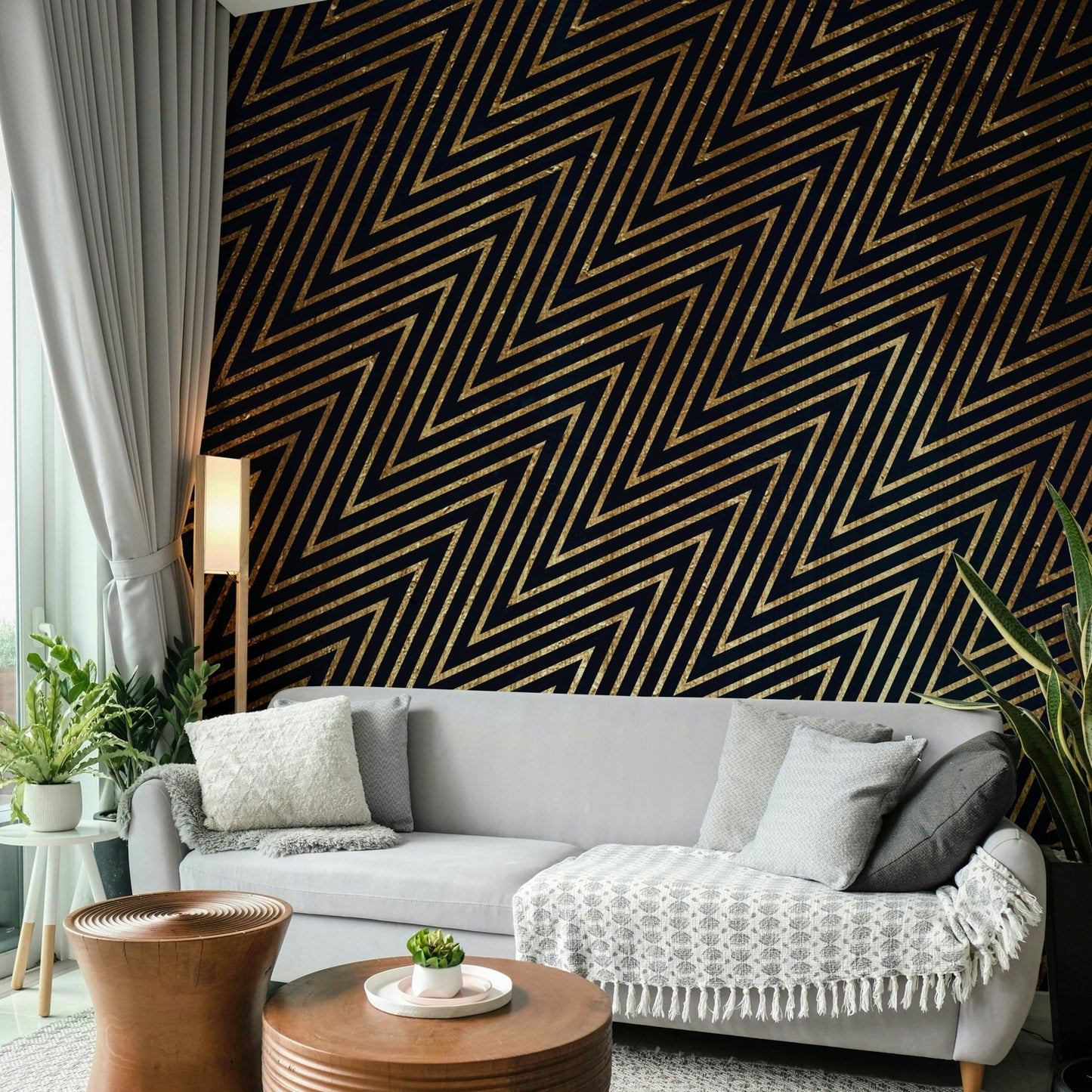 Modern wallpaper for walls with clean lines
