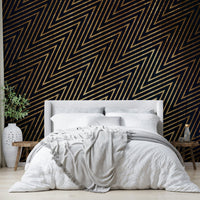 Night-inspired diamond pattern wallpaper
