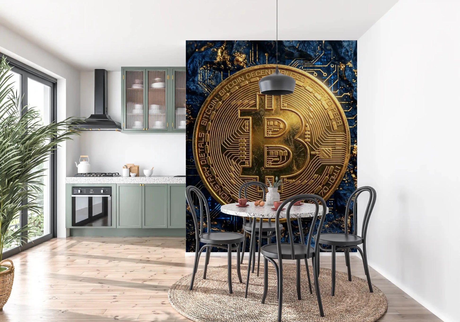 Digital Gold Standard Wall Mural