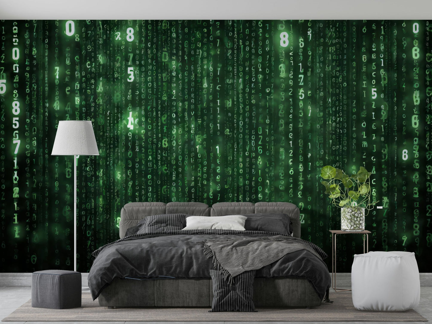 Cyber theme mural wallpaper for gaming room

