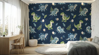 Cute Stegosaurus and Triceratops pattern

