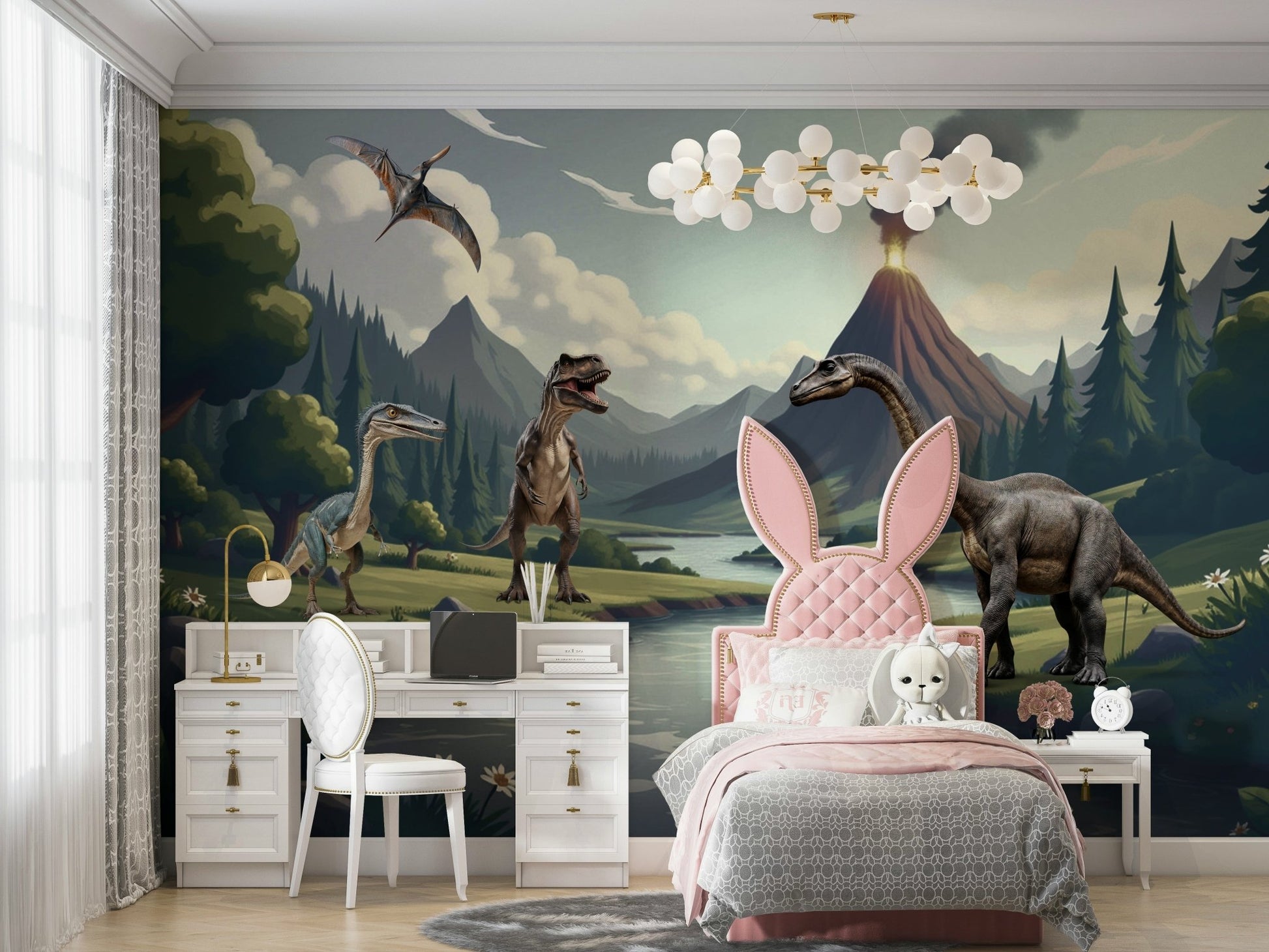 Wallpaper for walls with a fantastical landscape


