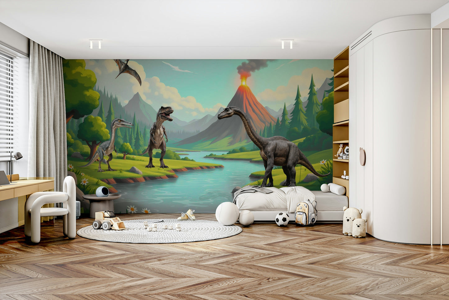 Wallpaper for walls with a fantastical landscape

