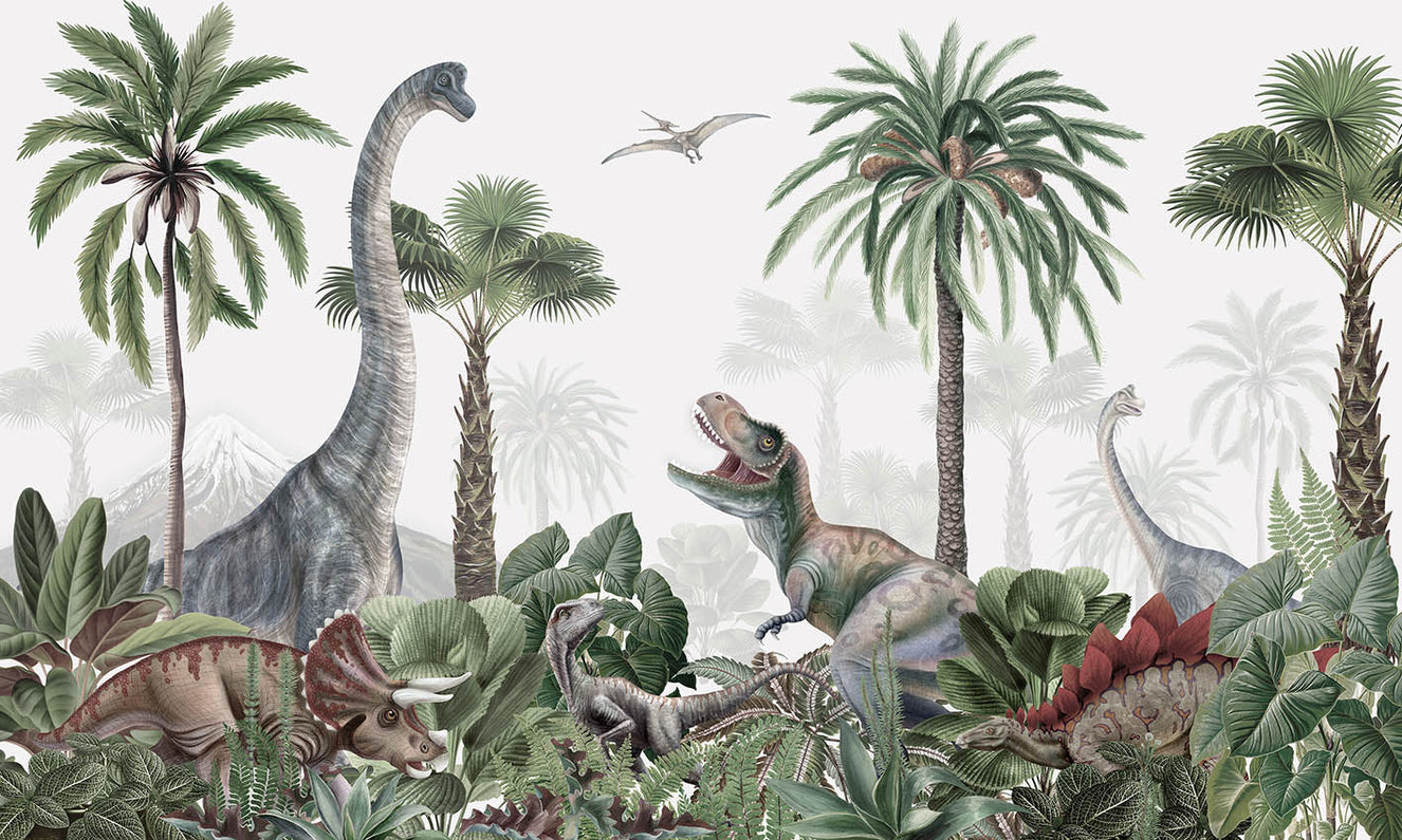 Watercolor Dinosaur wallpaper for walls