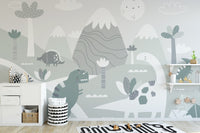 Dinosaur World Kids Wallpaper Murals - Giffywalls