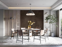 Neutral dark brown textured wall mural featuring Dirty Paper Chocolate finish, GD9233