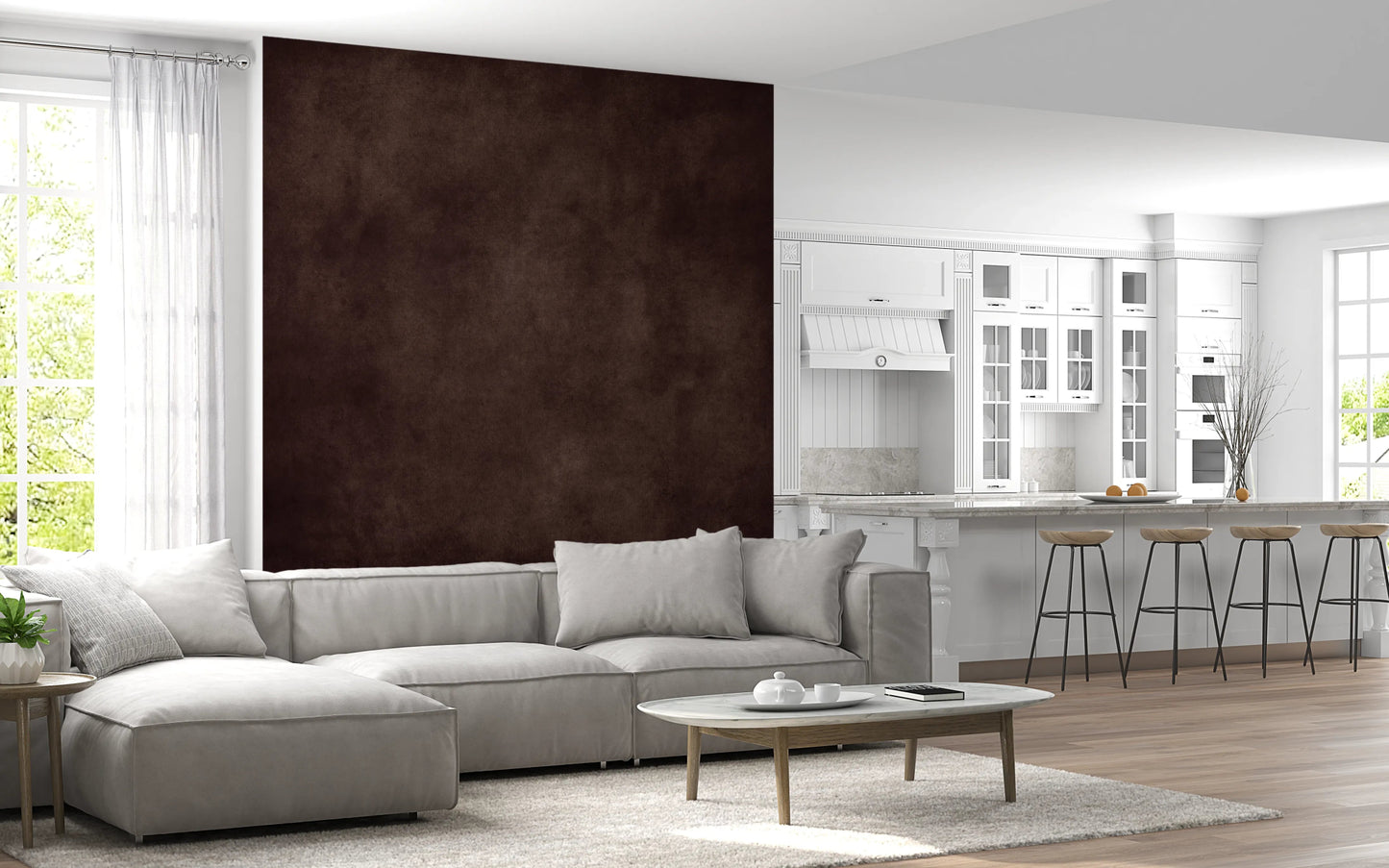 Dirty Paper - Cognac Wall Mural