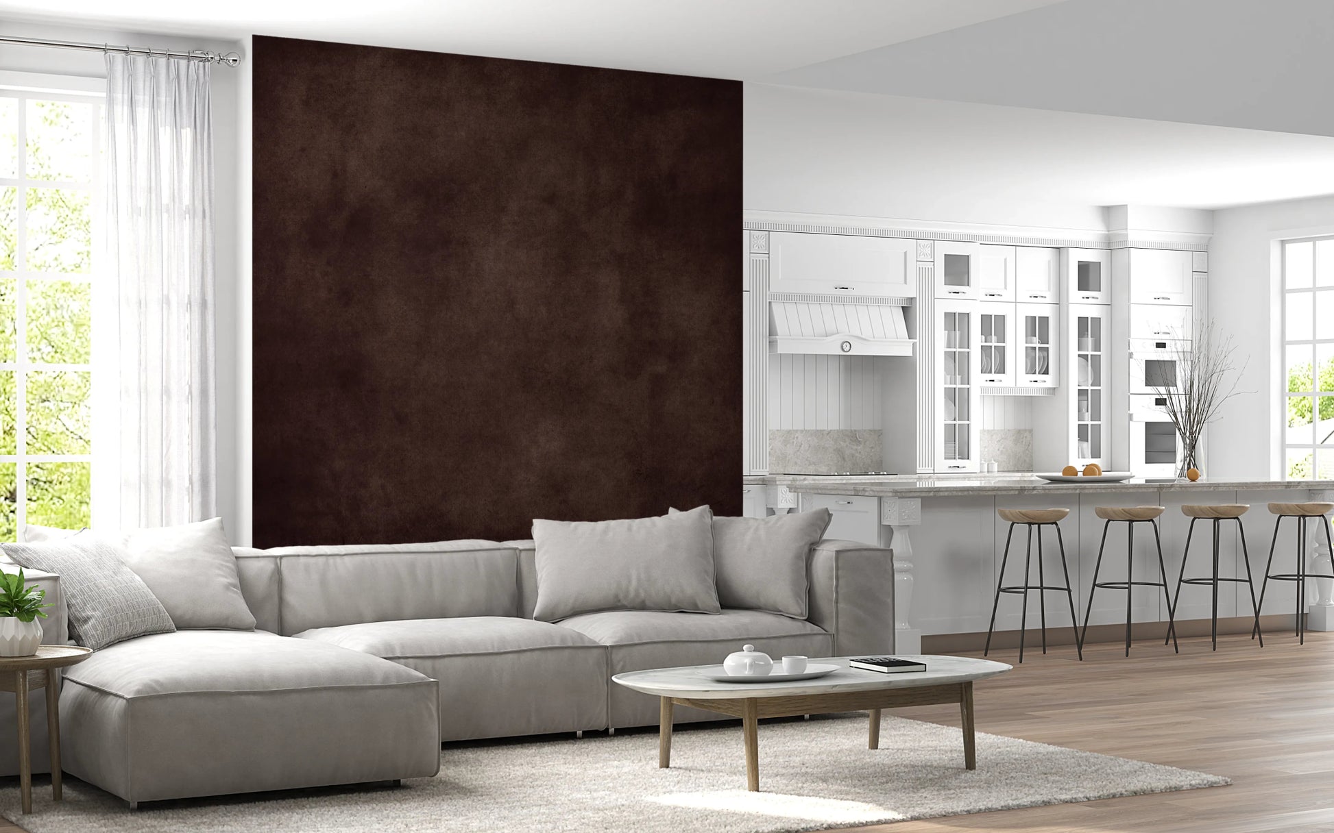 Dirty Paper - Cognac Wall Mural