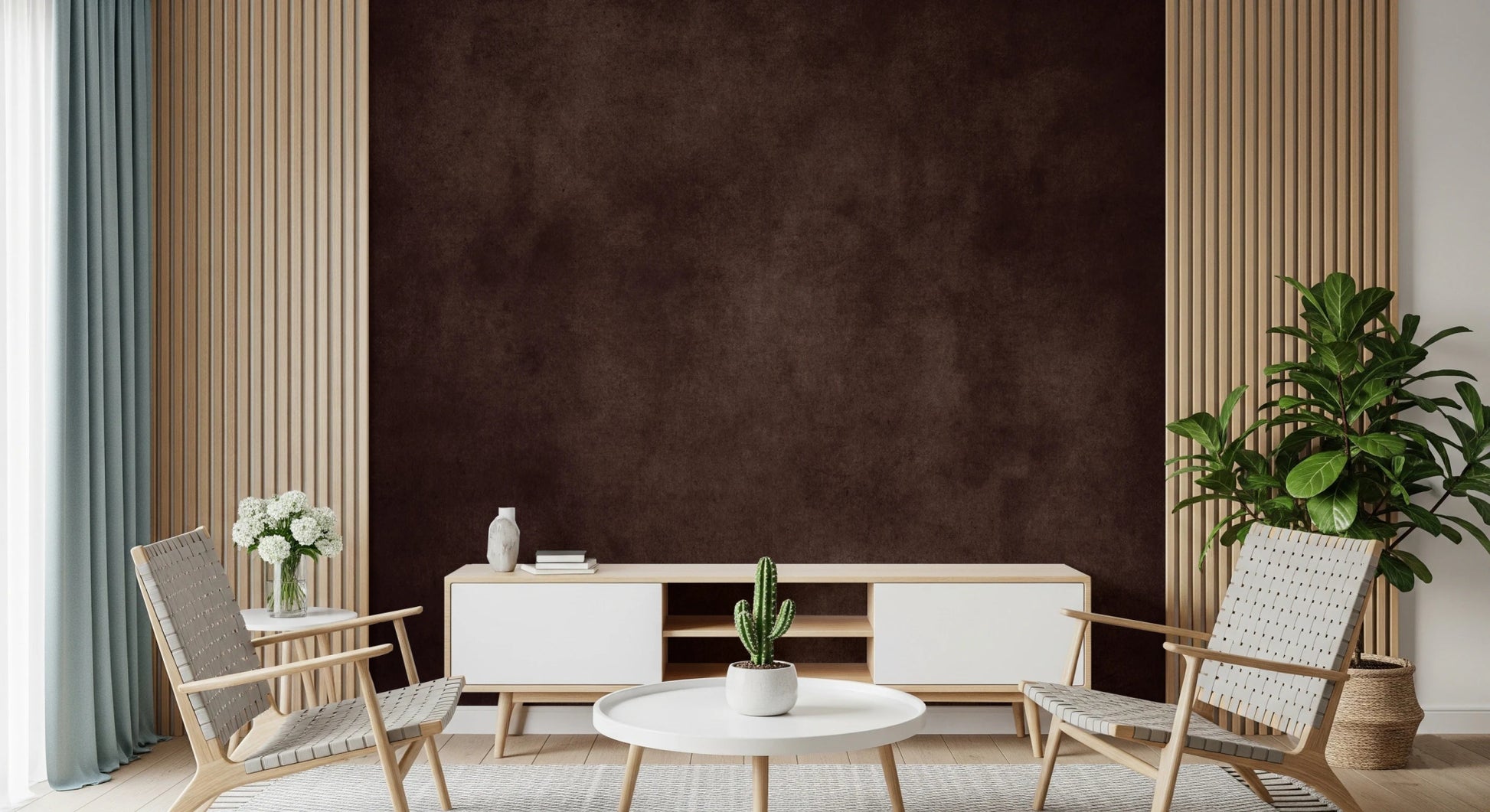 Dirty Paper - Cognac Wall Mural